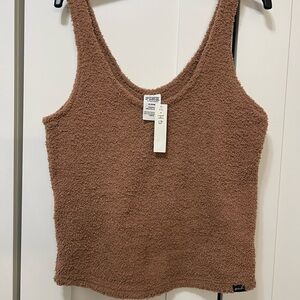Victoria's Secret Brown Fuzzy Tank Top